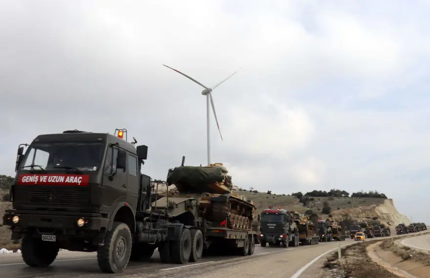 İdlib sınırına askeri sevkiyat 2