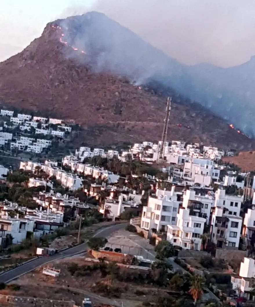 Bodrum'da yangın 9