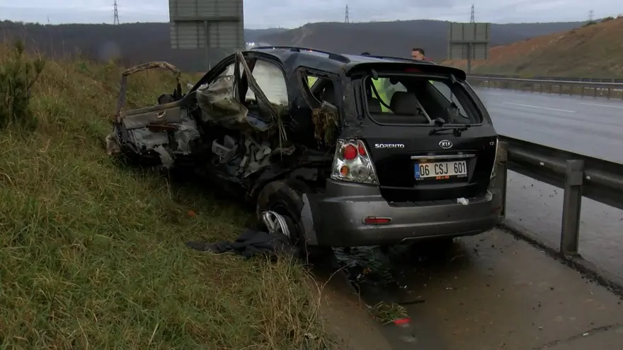 Kuzey Marmara Otoyolu’ndakaza: Cip hurdaya döndü 