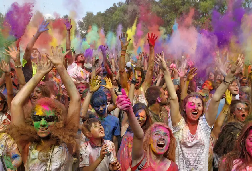 Kiev'de Holi Festivali 18