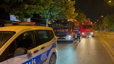 Birden alev aldı... Tekirdağ'da kafede yangın paniği