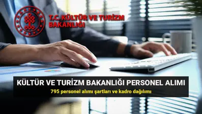 Kültür ve Turizm Bakanlığı 795 personel alımı başvuru tarihleri: Personel alımı şartları ve branş dağılımı