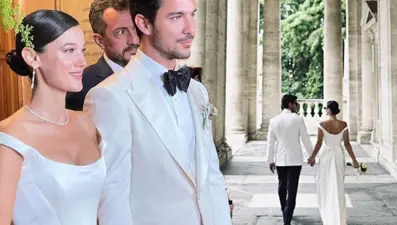 Roma'da evlendiler: Pınar Deniz ile Kaan Yıldırım'ın nikahından yeni kareler