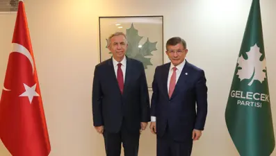 Mansur Yavaş, Davutoğlu'nu ziyaret etti