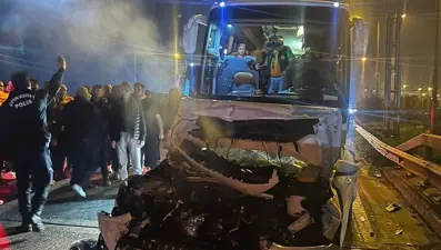 Alanyaspor taraftar otobüsüne çirkin saldırı