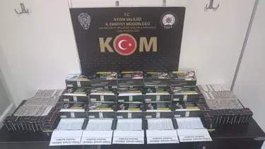 Aydın'da binlerce adet makaron ele geçirildi