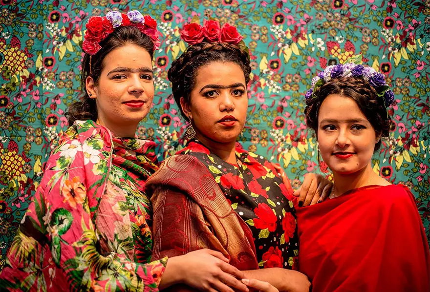 Frida Kahlo'yu taklitleriyle andı 46