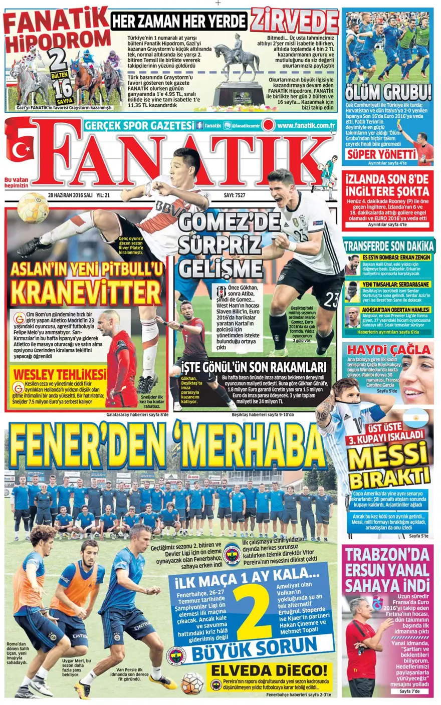 Gazete manşetleri (28.06.2016) 16
