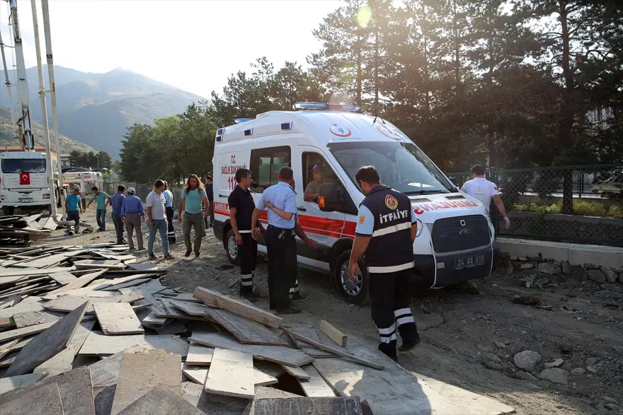 Düştüğü dereden beton pompasıyla kurtarıldı 5