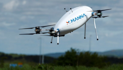 Dronle gıda dağıtımı başladı. Önce yumurta sipariş ettiler