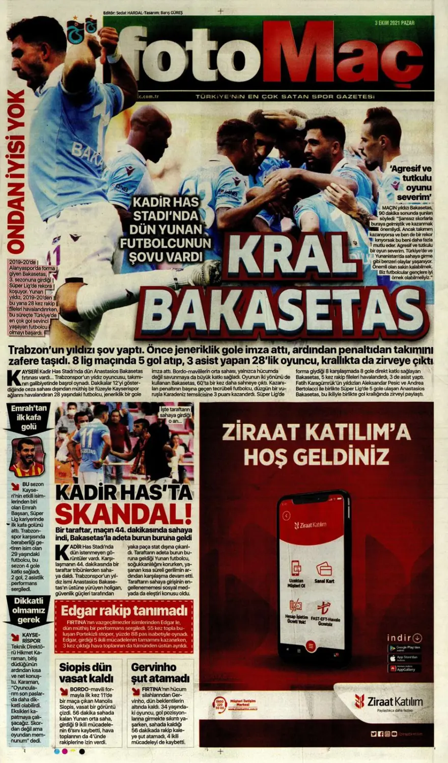 Günün spor manşetleri (03 Ekim 2021) 14