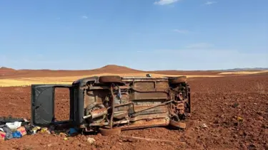 Yozgat'ta kaza: Devrilen aracın sürücüsü ağır yaralandı