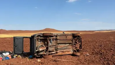 Yozgat'ta kaza: Devrilen aracın sürücüsü ağır yaralandı