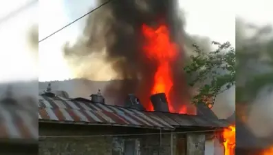 Erzincan'da korkutan yangın