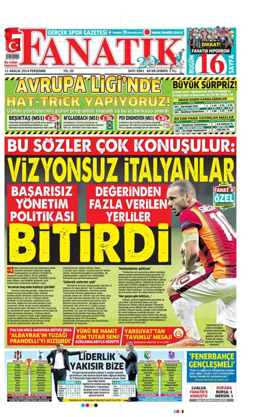 Günün gazete manşetleri 20