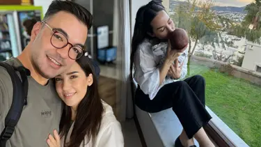 İpek Açar'dan oğlu Ömer Alp ile yeni poz