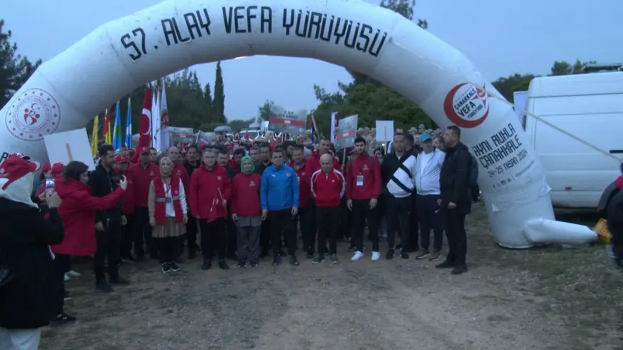 Çanakkale Kara Savaşları'nın 109. yılı: 57. Alay Vefa Yürüyüşü 14 Çanakkale Kara Savaşları'nın 109. yılı: 57. Alay Vefa Yürüyüşü 14