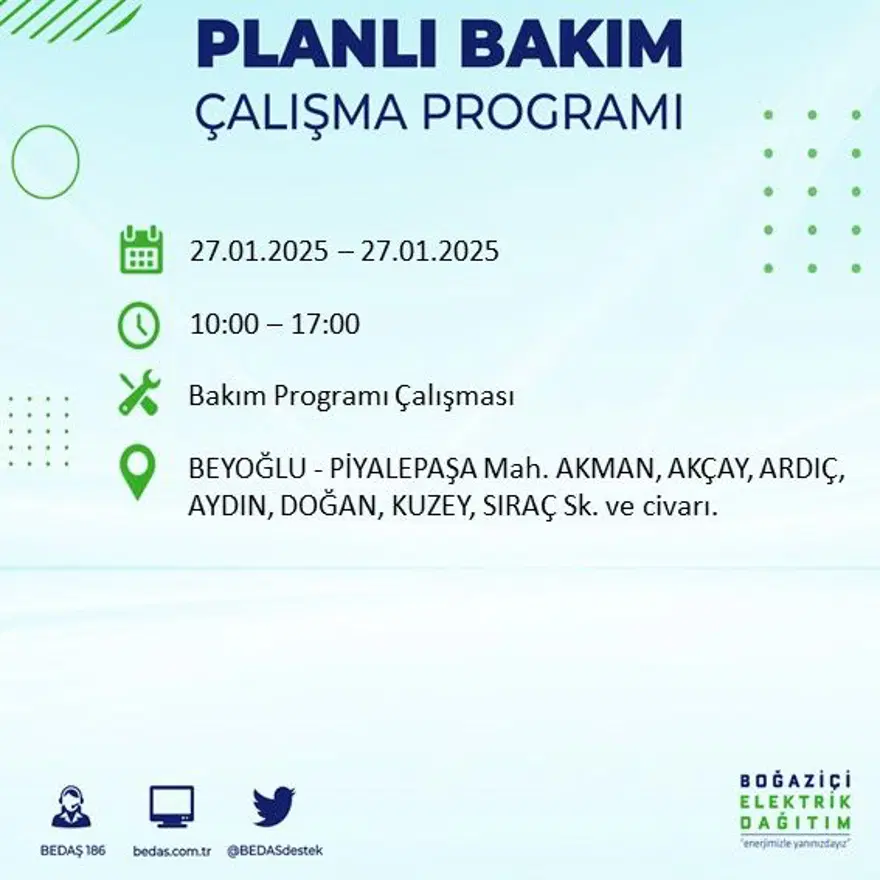 İstanbul'un birçok ilçesinde elektrik kesintisi: Avcılar'da elektrikler ne zaman gelecek? BEDAŞ kesinti programı 17