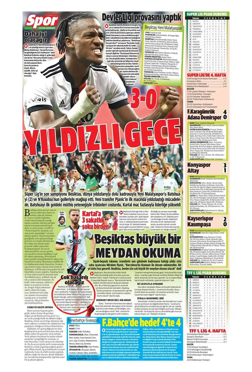 Günün spor manşetleri (12 Eylül 2021) 32 Günün spor manşetleri (12 Eylül 2021) 32