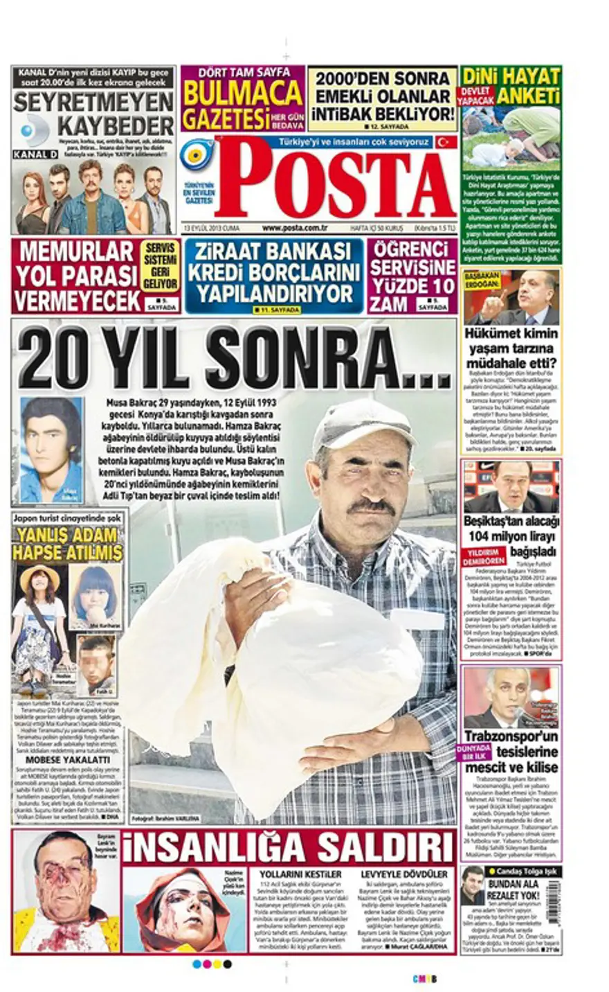 Günün Manşetleri- 13 Eylül 2013 16 Günün Manşetleri- 13 Eylül 2013 16