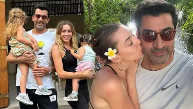 Eşi ve kızlarıyla Mauritius tatiline giden Sinem Kobal'dan yeni kareler