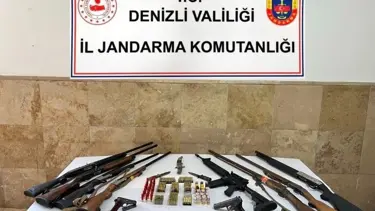Denizli’de silah kaçakçılığı operasyonu: 8 gözaltı