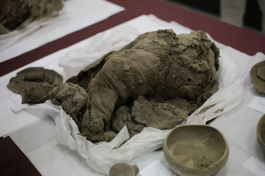 Peru'da bulunan çocuk ve yetişkin mumyaları sergide 13