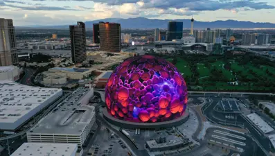 Las Vegas'ta dünyanın en büyük LED küresi MSG Sphere