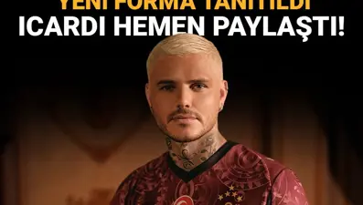 Galatasaray&#x27;ın forması görücüye çıktı, Icardi paylaştı: &quot;Daha büyük yapacağız!&quot;