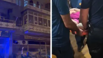 Erkek arkadaşı tarafından balkondan atılan kadın yaşam savaşı veriyor