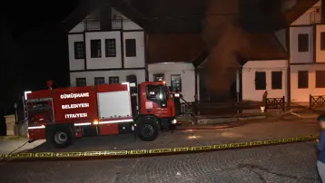 Gümüşhane'de otel yangını