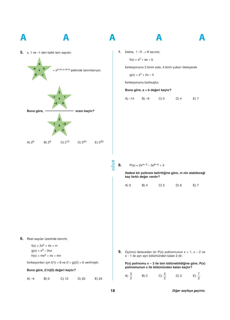 YKS - AYT deneme sınavı 17
