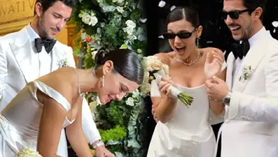 Pınar Deniz ile Kaan Yıldırım evlendi: İşte İtalya'daki nikahtan kareler