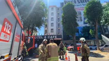 Fatih'te otel yemekhanesinde yangın