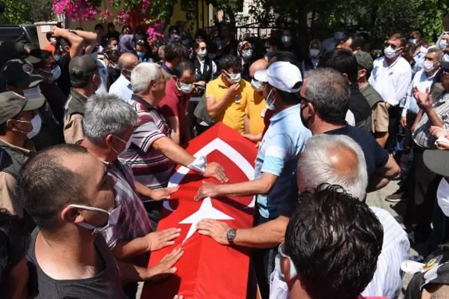 Muğla'da 'orman şehidi' törenle son yolculuğuna uğurlandı 1