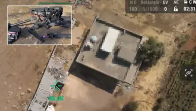 Kaçak elektrik denetimi yapan dron uzun namlulu silahla vuruldu