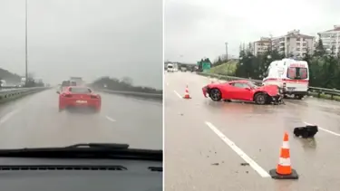 7 milyonluk araç kazada hurdaya döndü