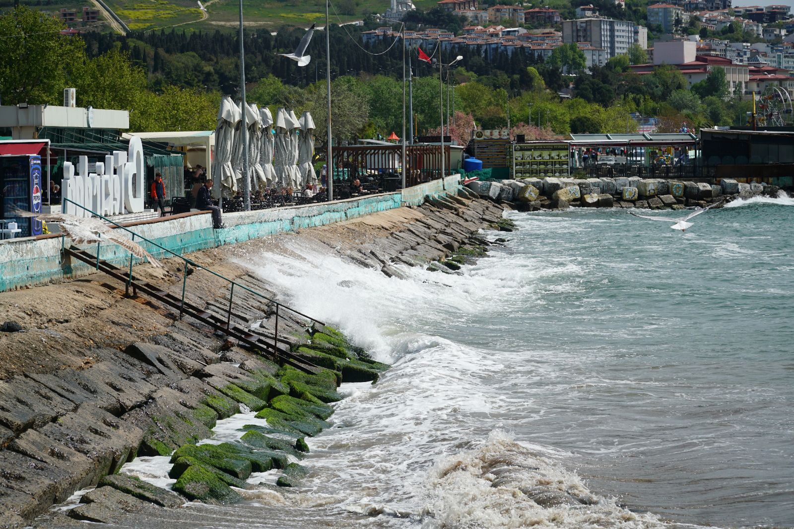 Tekirdağ'da deniz ulaşımına fırtına engeli
