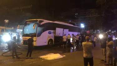 Batman’da yolcu otobüsü yandı: Faciadan dönüldü
