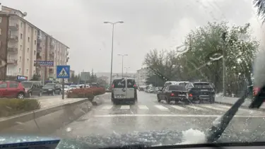 Çankırı'da dolu yağışı etkili oldu