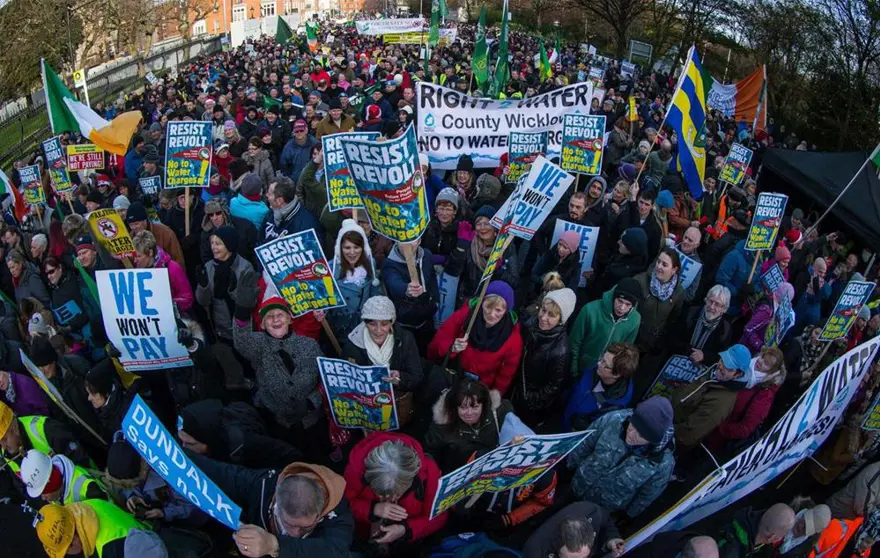 İrlanda'da protestosu 15