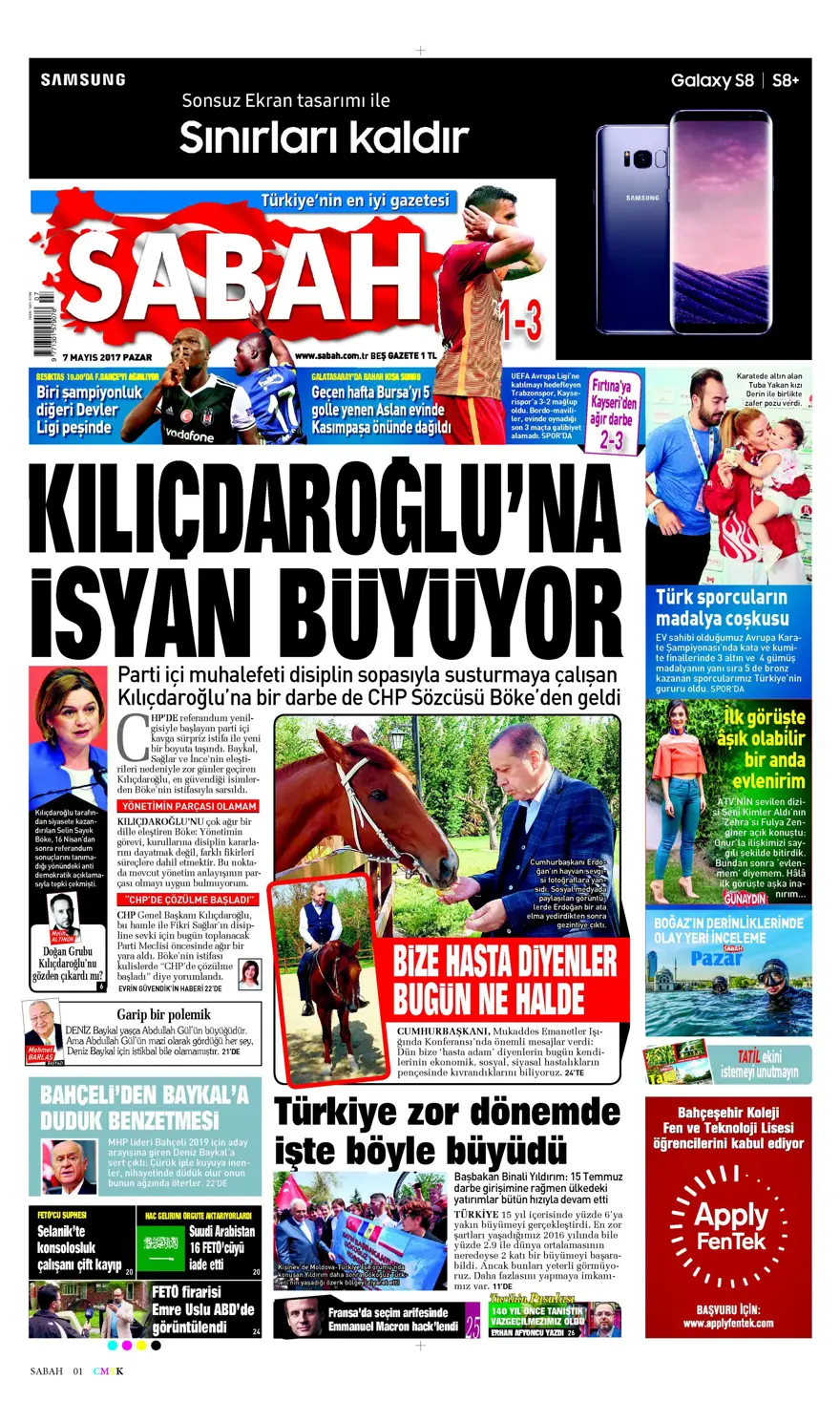 Günün gazete manşetleri - 07.05.2017 9