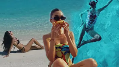 Hande Erçel'in Maldivler tatili: Dalış yaptığı anları paylaştı