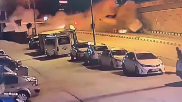 Freni patlayan arazözün feci kazası