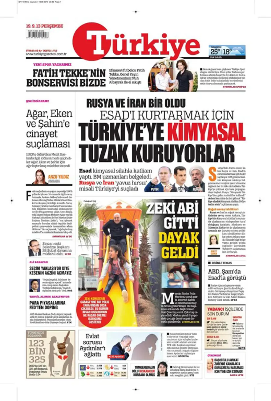 Günün Manşetler- 19 Eylül 2013 13