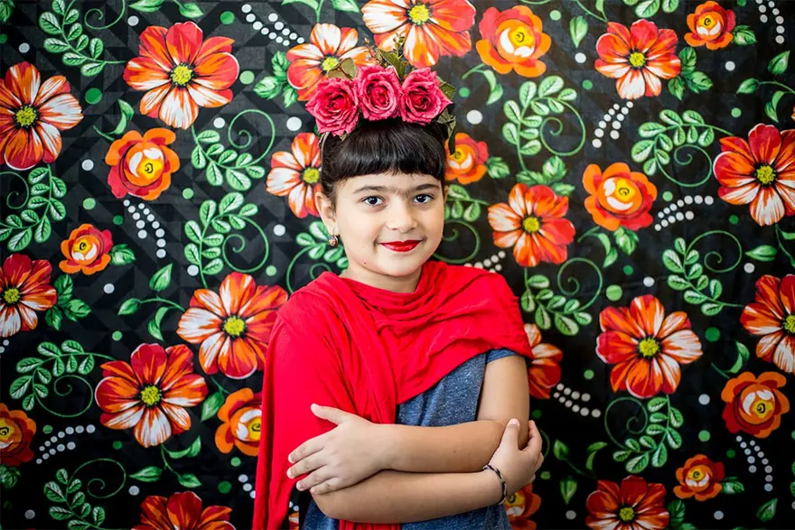 Frida Kahlo'yu taklitleriyle andı 5