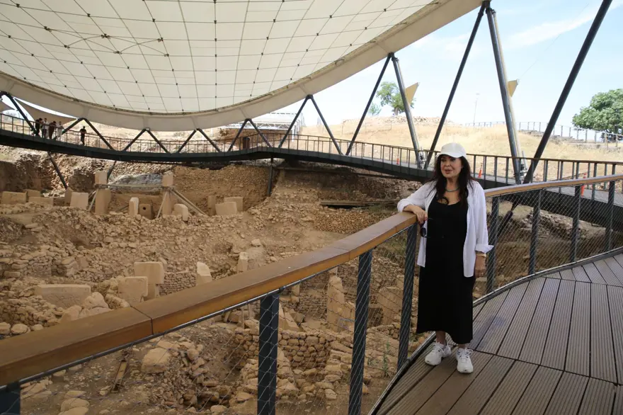 Türkan Şoray Göbeklitepe'yi ziyaret etti 5