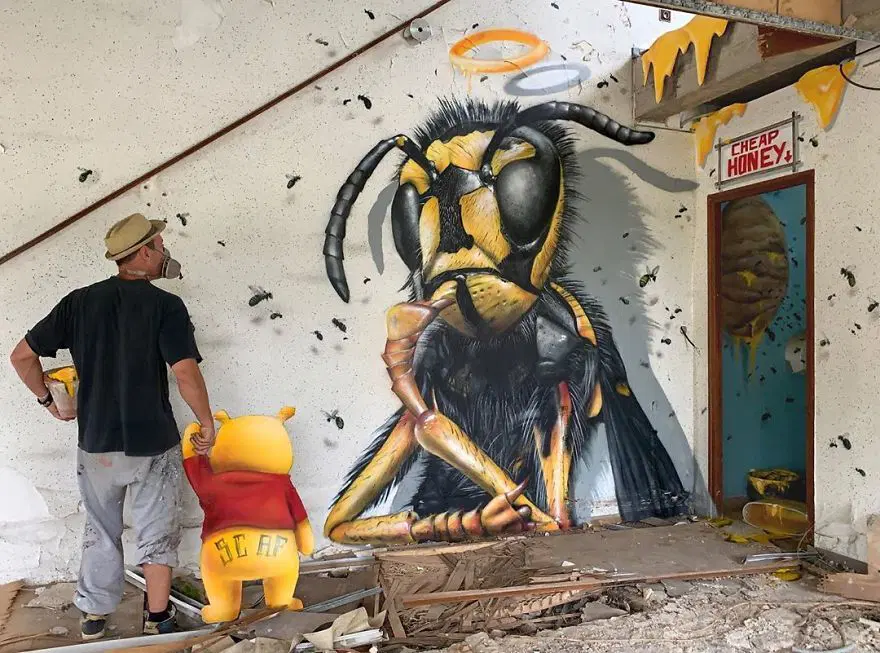 Fransız sokak sanatçısından 3 boyutlu grafitiler 20