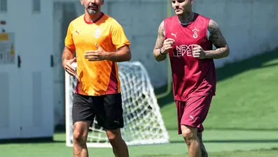 Galatasaray'da geri dönen Icardi, takımdan ayrı çalıştı