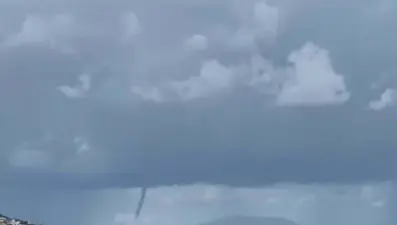 Foça açıklarında hortum oluştu